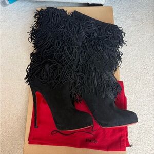 FOR EVER TINA 140 SUEDE Christian Louboutin (38.5 size)